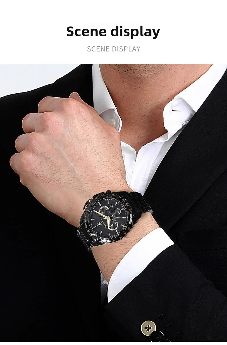 Original Maserati Watch Luxury Fashion Trend Explorer Big Dial Sports european and American Watches - Ideal Present