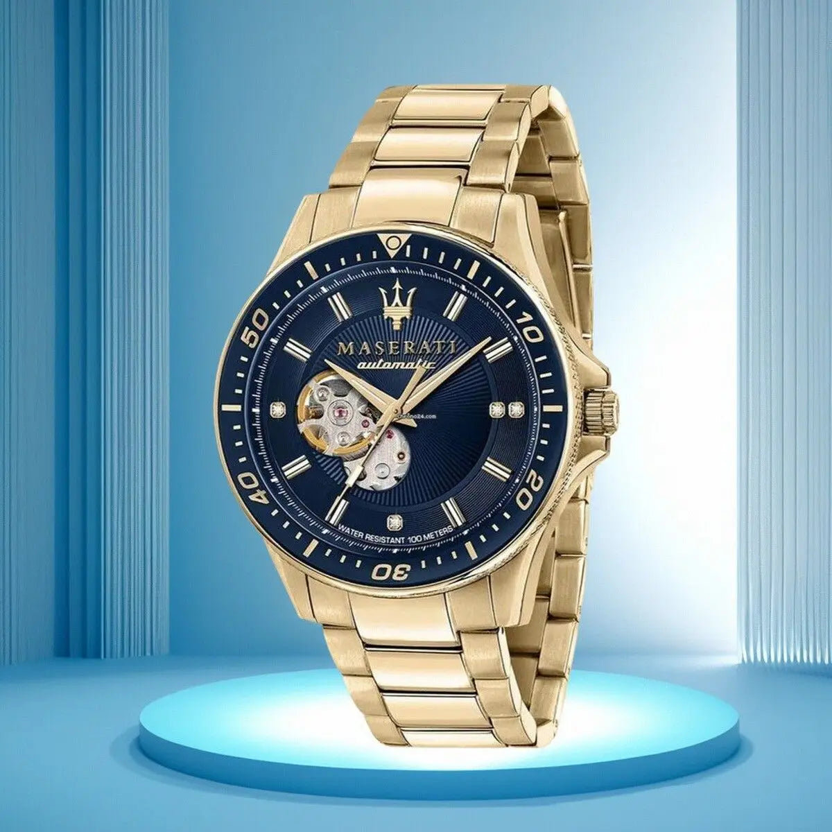 Maserati Hollowed Out automatic Mechanical Watch Europe and the United States Big Dial Leisure Business Wrist Watch