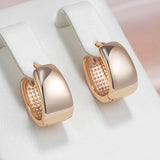 Outstanding Polished 14K Rolled Rose Gold Hoop Earrings For Women - Classic Versatile Daily Wear Fine Jewellery