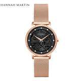 Elegant Top Layer Cowhide or Stainless Steel Strap Luxury Watch Quartz Movement 3ATM Waterproof Ladies Watches