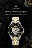 Maserati Sports Watch Men's Hollow Automatic Mechanical Fashion Perspective of European and American Watches