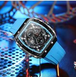 Top Brand Luxury Square Quartz Men's Watches - Waterproof Luminous Chronograph Watches for Men - The Jewellery Supermarket