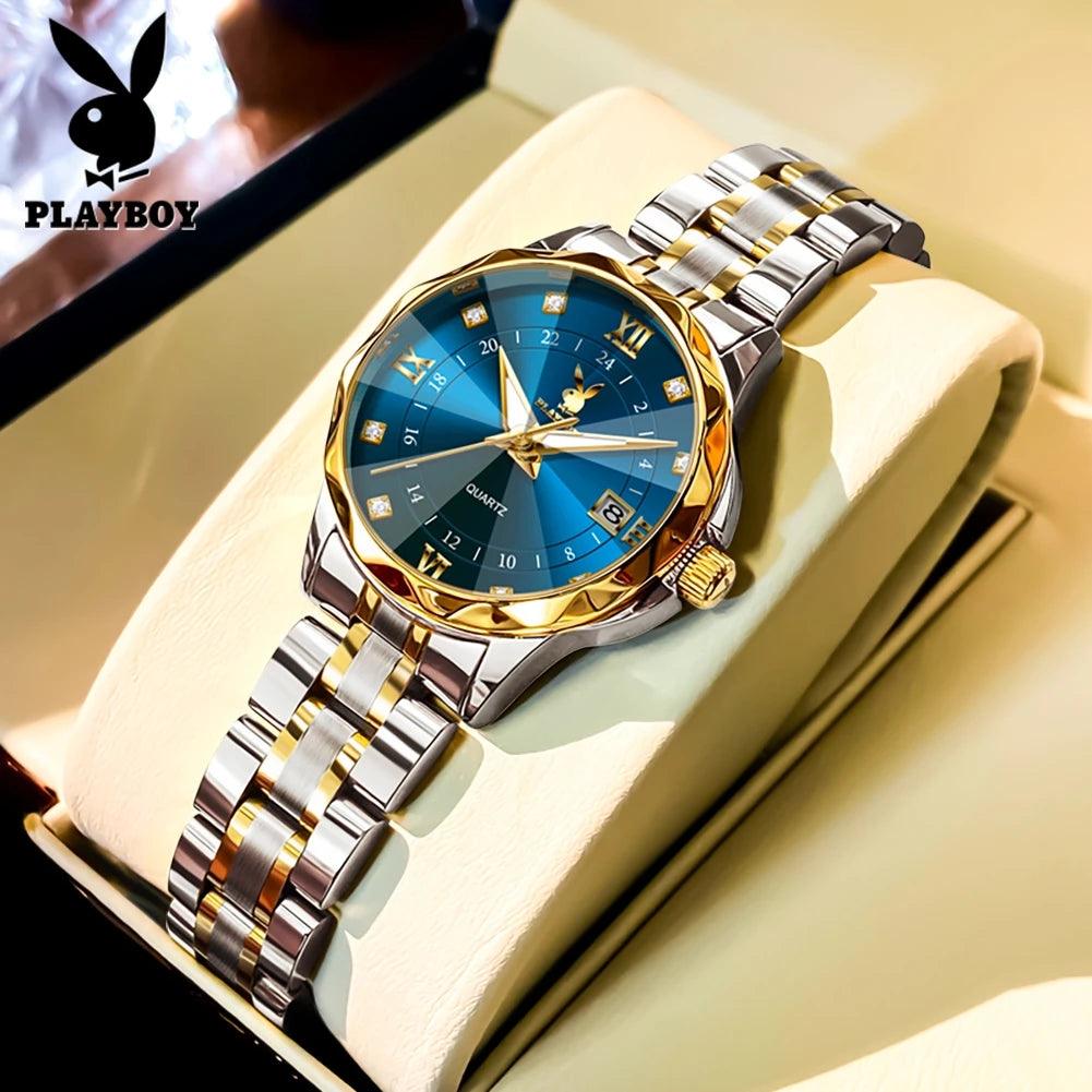Elegant Luxury Brand Fashion Trend Quartz Lady's Watch Best Selling Waterproof Luminous Stainless Steel Watches