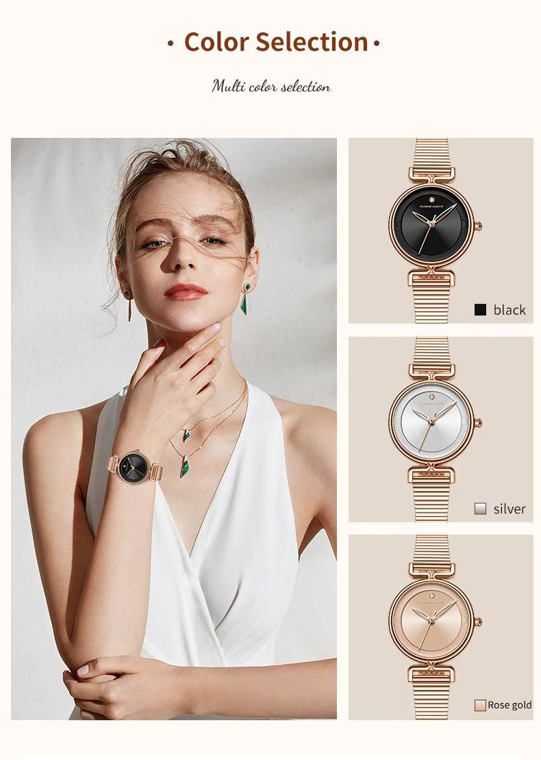Top Brand Leisure Fashion New Women's Watch 29mm Mini Dial Stainless Steel Mesh Strap Nordic 3Bar Waterproof Watches