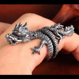Gothic Punk Dragon Retro Viking Animal Adjustable Finger Rings for Women and Girls - Personality Magical Jewellery Gifts - The Jewellery Supermarket