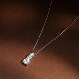 Gorgeous 1.8cttw D Colour 3 Stones Full Moissanite Diamonds Necklace For Women - S925 Sterling Silver Fine Jewellery
