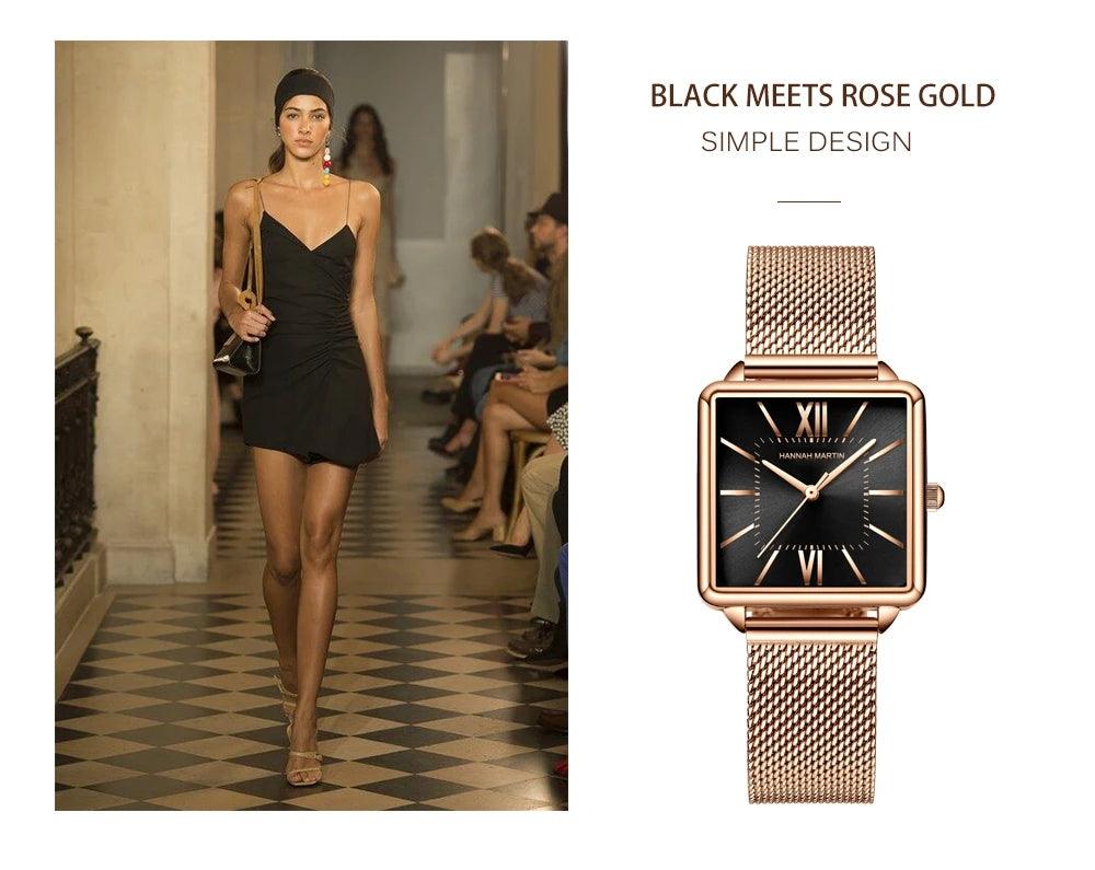 Luxurious Top Brand Elegant Quartz Movement Wristwatch New 3ATM Waterproof Fashion Original Women's Casual Watches