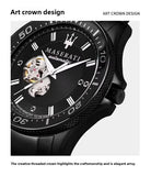 Maserati Hollowed Out automatic Mechanical Watch Europe and the United States Big Dial Leisure Business Wrist Watch