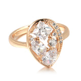 Fashion Unique Filled 14K Rose Gold AAA Zircon Diamonds Daily Fine Jewellery Gifts for Women