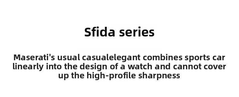 Original Maserati Sports Watches European and American Fashion Multifunctional Luxury, Precision Italian Style Watch