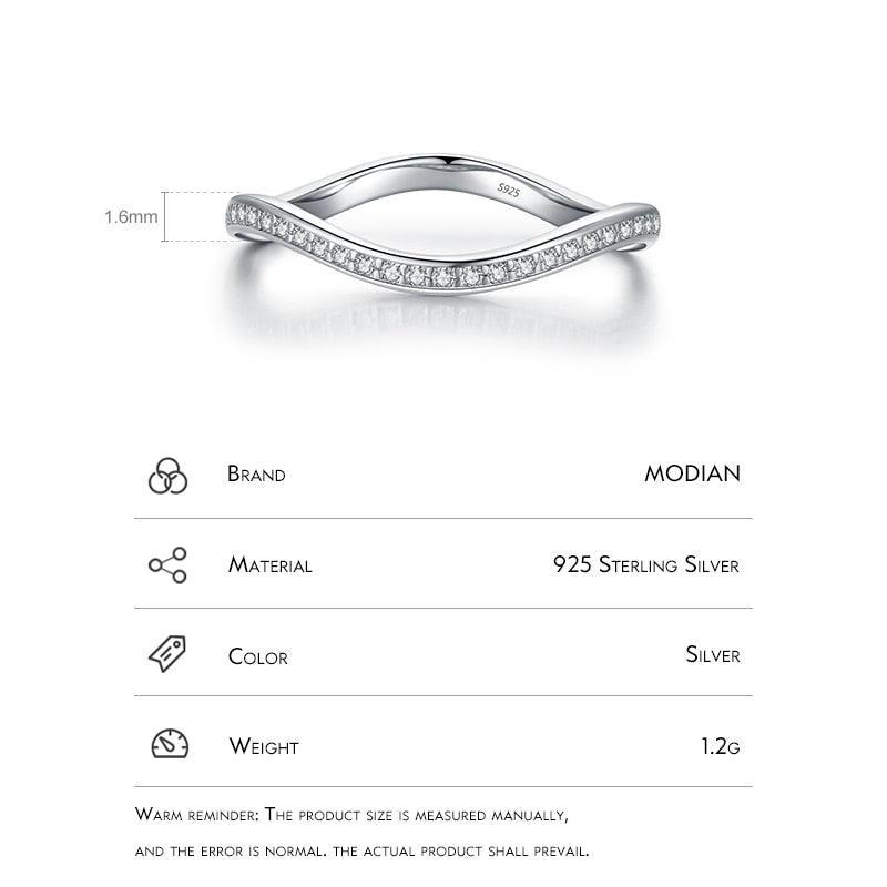 Geometric Twisted Sparkling AAAA Simulated Diamonds Ring - Wedding Engagement Statement Fine Jewellery - The Jewellery Supermarket