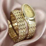 Luxury Snake Watches for Women  Top Brand Stainless Steel Creative Quartz Fashion Lady Dress Jewellery Wristwatches