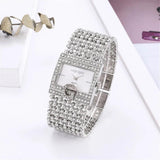 Classic Square Gold Women Watches High-end Temperament Ladies Dress Bracelet Watch Luxury Diamonds Quartz Wristwatch Montre - The Jewellery Supermarket