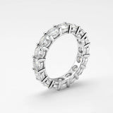 Adorable 18K YGP 2.2 CT Moissanite Diamonds Eternity Rings for Women - Engagement Wedding Fine Rings - The Jewellery Supermarket
