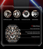 PLAYBOY Top Brand High Quality Multifunction Original Fashion Waterproof Silicone Strap Quartz Watch for Men