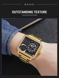 Trendsetter Casual 2 Display Chrono Hipster Waterproof Steel Bracelet Back Light Analog Digital Sport Watches - The Jewellery Supermarket