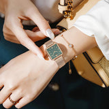 Top Brand Elegant Quartz Movement Stainless Steel Wristwatch 3ATM Waterproof Fashion Original Mesh Women Watches