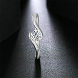 5.0mm Round Cut Solitaire Moissanite Diamond Antique Style Sterling Silver Engagement Wedding Fine Jewellery Rings