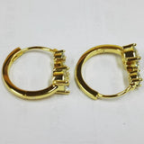 Stunning Luxury D Colour 1 Carat Moissanite Diamonds Earrings - Silver Hoop Earrings For Women Fine Jewellery - The Jewellery Supermarket