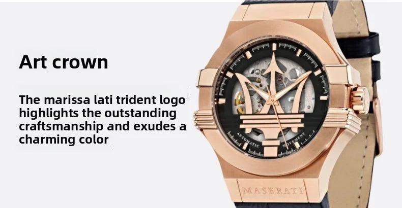 Maserati Mechanical Watch POTENZA Power Series Trident Fashion Mechanical Exquisite European American Watch