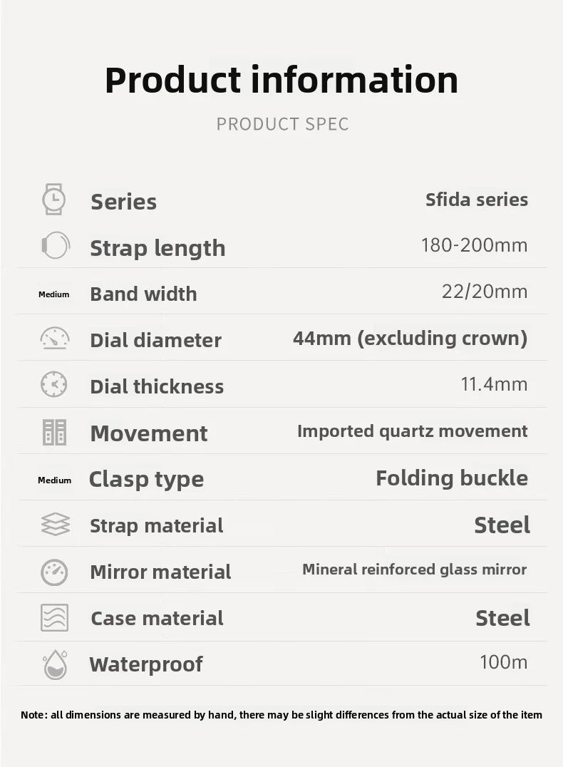 High Quality Maserati Waterproof Men's Business High-grade Green Water European and American Dial Quartz Watch