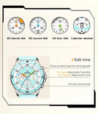 Stunning Top Brand Fashion Trend Elegant Original Silicone Strap Waterproof  Multifunction Quartz Wrist Watches
