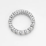 Adorable 18K YGP 2.2 CT Moissanite Diamonds Eternity Rings for Women - Engagement Wedding Fine Rings - The Jewellery Supermarket