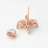 Elegant D Colour 4 Stones Horse Eye Cutting Moissanite Diamonds Stud Earrings For Women Silver Fine Jewellery - The Jewellery Supermarket