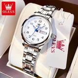 New Original Luxury Brand Stainless Steel Waterproof Quartz Women's Watches- Elegant Date Gift for Ladies
