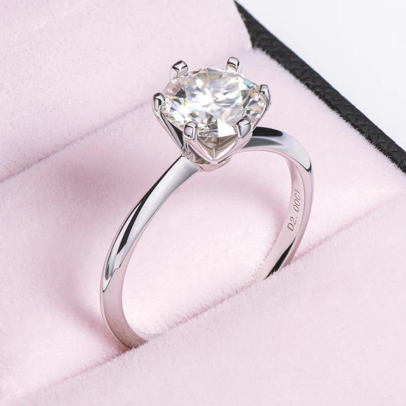 18K Gold Plated 1-3.0 Carat Moissanite Diamonds Bridal Ring Set -  925 Silver Engagement Wedding Rings Fine Jewellery - The Jewellery Supermarket