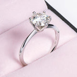 18K Gold Plated 1-3.0 Carat Moissanite Diamonds Bridal Ring Set -  925 Silver Engagement Wedding Rings Fine Jewellery - The Jewellery Supermarket