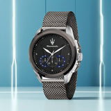 Original Maserati Men's Watch Quartz Darth Vader Waterproof Leather Strap Watches, Luxury, Precision Italian style