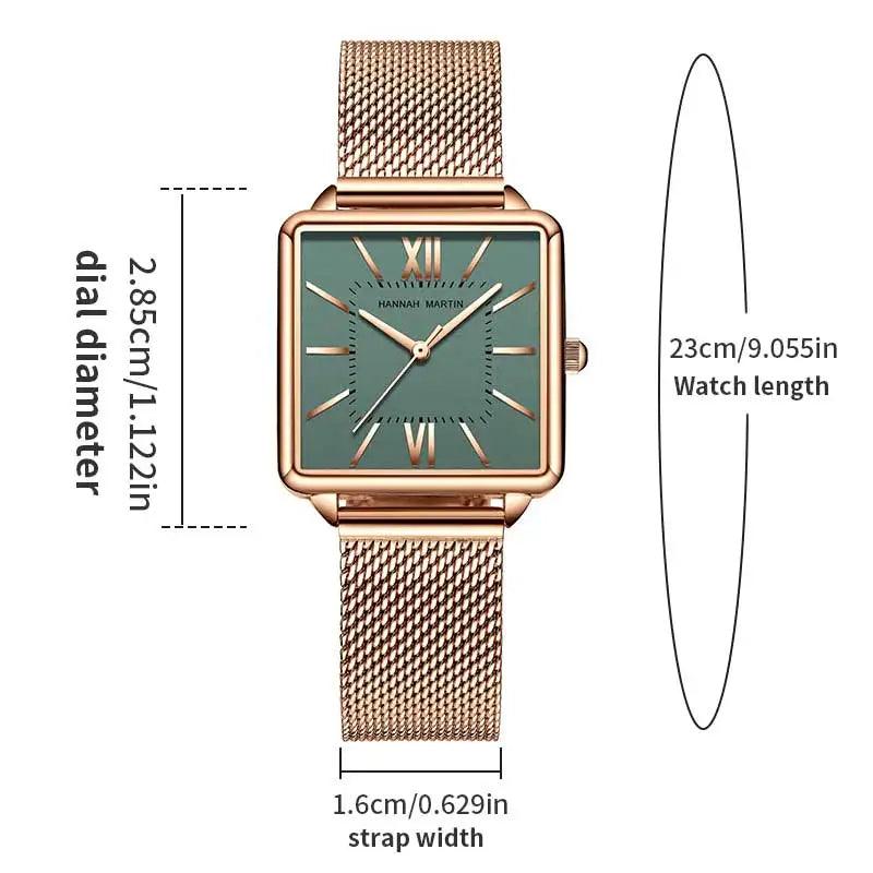 Top Brand Elegant Quartz Movement Stainless Steel Wristwatch 3ATM Waterproof Fashion Original Mesh Women Watches