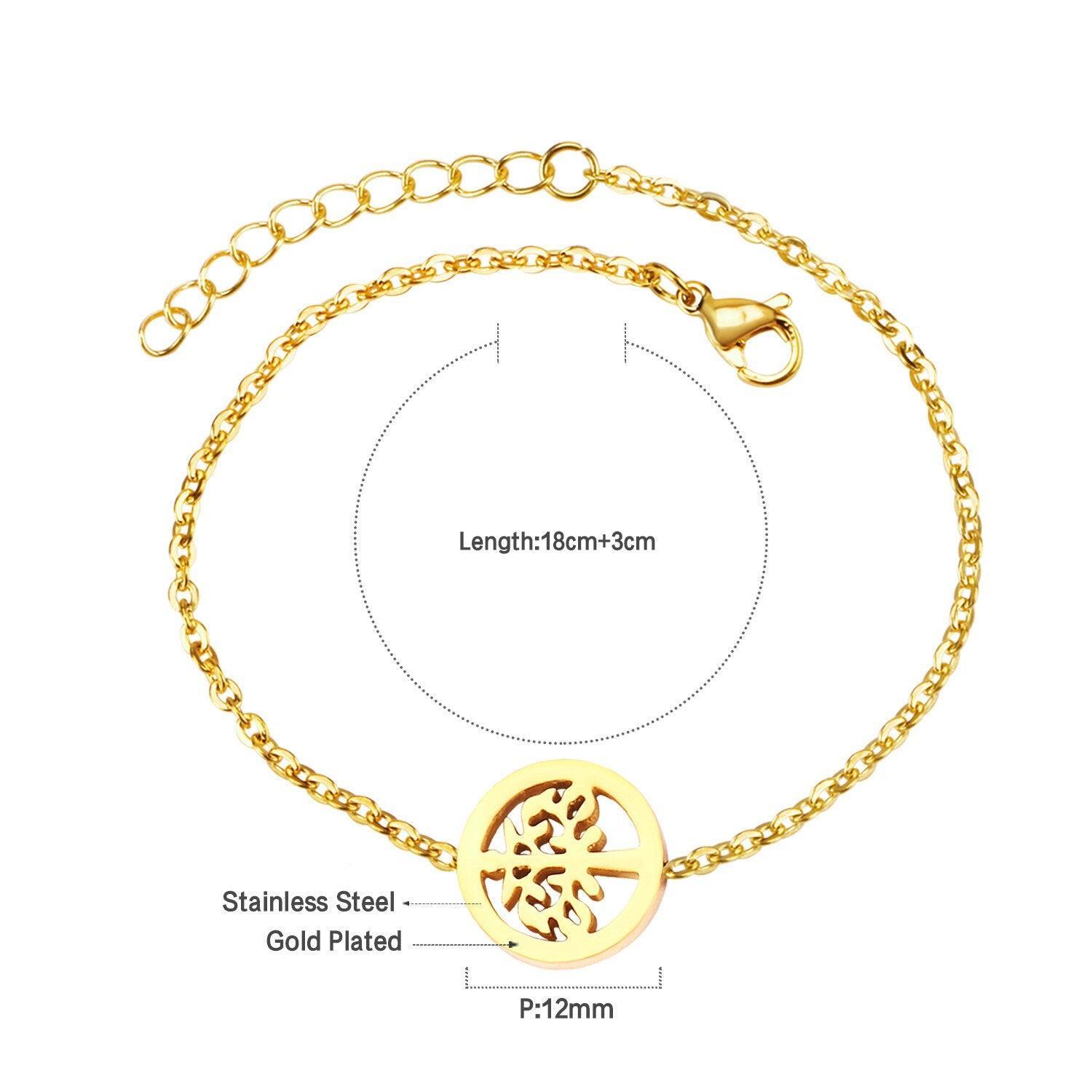 Simple Trendy Charm Bracelets for Women - Stainless Steel Infinity 8 Snowflake Hamsa Hand Tiny Chain Jewellery - The Jewellery Supermarket