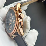 Original Maserati Men's Watch Quartz Darth Vader Waterproof Leather Strap Watches, Luxury, Precision Italian style