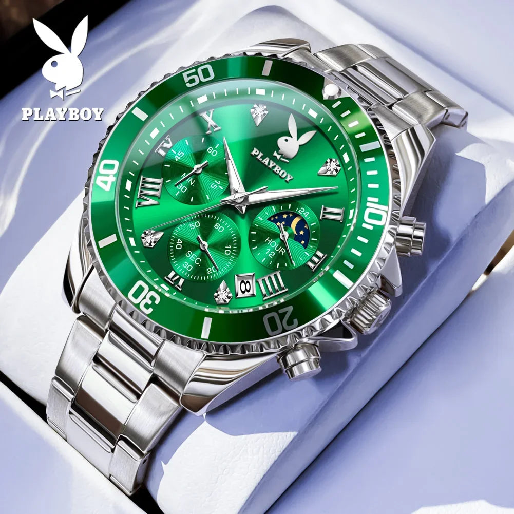 PLAYBOY High Quality Multifunction Best Selling Original Luxury Waterproof Fashion Business Quartz Wrist Watches