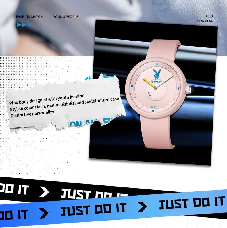 New Casual Sports Watch for Girls - Fashion Pink Waterproof Gift Luxury Elegant High Quality Women's Wristwatch