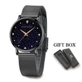 Elegant Luxury Ladie's Watch,  Fashionable Frosted Dial Rhinestone Rose Gold Tone Stainless Steel Mesh Strap Watches