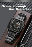 Trendsetter Casual 2 Display Chrono Hipster Waterproof Steel Bracelet Back Light Analog Digital Sport Watches - The Jewellery Supermarket