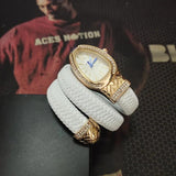 New Arrival Luxury Brand Women Snake Watches - Quartz Fashion Ladies Bracelet Wristwatch with Rhinestones