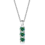 Captivating 1.5cttw Real D Colour VVS1 Full Moissanite Diamonds Necklace For Women  - 925 Sterling Silver Fine Jewellery