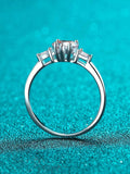 Fabulous Heart-shaped GRA Moissanite Diamonds Sterling 925 Silver Simple Marriage Proposal Fine Jewellery
