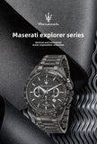 Original Maserati Watch Luxury Fashion Trend Explorer Big Dial Sports european and American Watches - Ideal Present