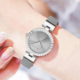 Luxury Dial Quartz Movement Stainless Steel Mesh Strap Fashion New Womens Watch Elegant Original Women Watches