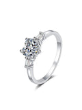 Fabulous Heart-shaped GRA Moissanite Diamonds Sterling 925 Silver Simple Marriage Proposal Fine Jewellery