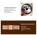 Simple Design Top Brand Stainless Steel Strap Quartz Ladies Watch - 3ATM Waterproof Multifunctional Women's Watches