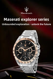 Original Maserati Watch Luxury Fashion Trend Explorer Big Dial Sports european and American Watches - Ideal Present