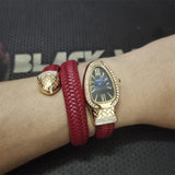 New Arrival Luxury Brand Women Snake Watches - Quartz Fashion Ladies Bracelet Wristwatch with Rhinestones