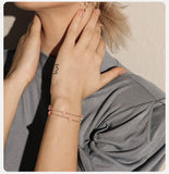 Elegant  Gold Colour Stainless Steel Chain Bracelets for Women, Dainty Stars Charm Link Adjustable Jewellery - The Jewellery Supermarket