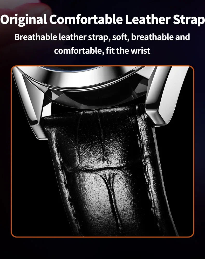 Super Casual Fashion Top Brand Stainless Steel Waterproof Multifunction Quartz Original Business Men's Wrist Watches